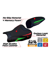 Load image into Gallery viewer, TPZ Italia Hermes comfort seat cover for Kawasaki Ninja ZX-25R 2020-2024 — Euro Motards — view 2