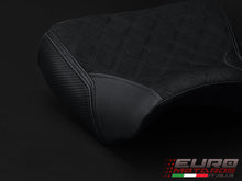 Load image into Gallery viewer, Luimoto diamond suede seat cover for Harley Davidson V-Rod Muscle 2009-2017 — Euro Motards — view 4