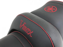 Load image into Gallery viewer, Yamaha Vmax 1200 1986-2003 Top Sellerie Seat Cover Anti-Slip Red Details HSD5688