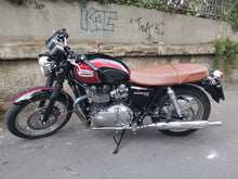 Load image into Gallery viewer, Triumph Bonneville 2001-2016 Volcano Italia Seat Cover Vintage *Flat Seat* Brown