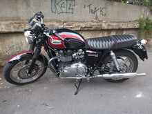 Load image into Gallery viewer, Triumph Scrambler 2006-2016 Volcano Italia Seat Cover Vintage *Flat Seat Ribbed