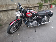 Load image into Gallery viewer, Triumph Scrambler 2006-2016 Volcano Italia Seat Cover Vintage *Flat Seat Ribbed
