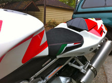 Load image into Gallery viewer, Luimoto team italia suede seat cover for Aprilia Tuono 1000 2006-2010 — Euro Motards