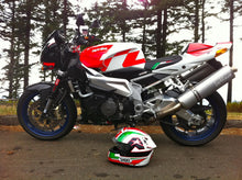 Load image into Gallery viewer, Luimoto team italia suede seat cover for Aprilia Tuono 1000 2006-2010 — Euro Motards — view 3