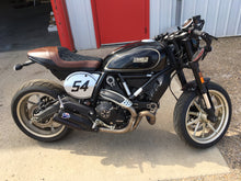 Load image into Gallery viewer, Luimoto diamond suede seat cover for Ducati Scrambler Cafe Racer 2017-2021 — Euro Motards