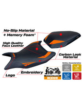 Load image into Gallery viewer, TPZ Italia Cannes comfort foam seat cover for KTM 990 Duke 2024 — Euro Motards — view 2