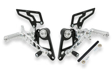 Load image into Gallery viewer, CNC Racing Rearsets for Rider Only Silver For Ducati Hypermotard 796 1100 /S/Evo