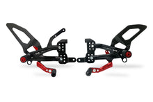 Load image into Gallery viewer, Ducati Panigale V4 /S/R CNC Racing Adjustable Rearsets Footrests Carbon Heels