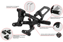 Load image into Gallery viewer, Ducati Streetfighter V4 /S CNC Racing Adjustable Rearsets Footrests Carbon Heels