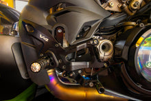 Load image into Gallery viewer, Ducati Panigale V4 V4S 2025 CNC Racing Rearsets Footrests Black New