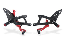 Load image into Gallery viewer, Ducati Panigale V4 V4S 2025 CNC Racing Rearsets Footrests Black/Red New