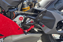 Load image into Gallery viewer, Ducati Panigale V4 V4S 2025 CNC Racing Rearsets Footrests Black/Red New