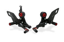 Load image into Gallery viewer, Ducati Monster 937 2021-2023 CNC Racing Adjustable Rearsets For Rider Black/Red