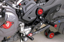 Load image into Gallery viewer, Ducati Monster 937 2021-2023 CNC Racing Adjustable Rearsets For Rider Black/Red