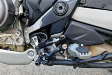 Load image into Gallery viewer, Ducati Multistrada V4 /S 2021-2023 CNC Racing Adjustable Levers Rearsets Kit BLK