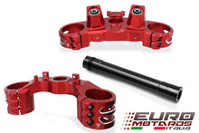 Load image into Gallery viewer, Ducati Diavel V4 2023-2024 CNC Racing Triple Clamps Yokes &amp; Tube Kit Red