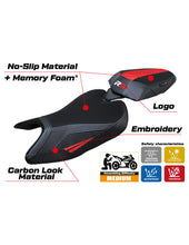 Load image into Gallery viewer, TPZ Italia Bezz comfort foam seat cover for Aprilia RS 457 2023-2024 — Euro Motards — view 2