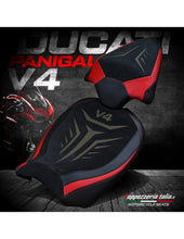 Load image into Gallery viewer, TPZ Italia SE velvet seat covers set for Ducati Panigale V4 R S 2018-2024 — Euro Motards
