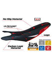 Load image into Gallery viewer, TPZ Italia Cairoli ultragrip seat cover for Ducati Hypermotard 698 Mono 2024 — Euro Motards — view 2