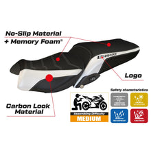 Load image into Gallery viewer, TPZ Italia Alghero-1 comfort foam seat cover for BMW R1250RT 2019-2021 — Euro Motards — view 2