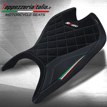 Load image into Gallery viewer, TPZ Italia velvet anti-slip rider seat cover for Aprilia RS660 2021-2023 — Euro Motards — view 4