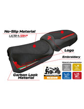Load image into Gallery viewer, Ducati Multistrada V2 2025 TPZ Italia Aura UltraGrip Seat Covers Tricolor New