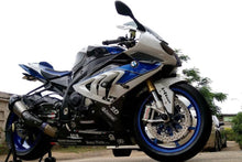 Load image into Gallery viewer, Luimoto suede rider seat cover HP4 design for BMW S1000RR HP4 2012-2014 — Euro Motards — view 4
