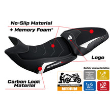 Load image into Gallery viewer, TPZ Italia Haria comfort foam seat cover for Ducati Multistrada V2/S 2022 — Euro Motards — view 5
