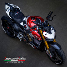 Load image into Gallery viewer, TPZ Italia velvet effect seat cover for Ducati Streetfighter V4S 2020-2023 — Euro Motards — view 2