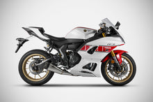 Load image into Gallery viewer, Zard short full racing system carbon end-cap for Yamaha R7 2022-2023 — Euro Motards