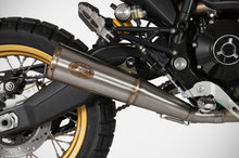 Load image into Gallery viewer, Ducati Scrambler Desert Sled 2021-2023 Zard Exhaust Slipon Logo&amp;EndCap Euro 5