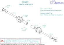 Load image into Gallery viewer, Honda CBR600RR 2009-2013 Lightech Crash Frame Sliders Protectors Kit