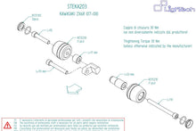 Load image into Gallery viewer, Kawasaki Ninja ZX6R 2007-2008 Lightech Crash Frame Sliders Protectors Kit New