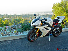 Load image into Gallery viewer, Luimoto sport anti-slip black seat covers set for Triumph Daytona 675 2006-2012 — Euro Motards