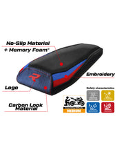 Load image into Gallery viewer, TPZ Italia Letur velvet comfort seat cover set for BMW M1000R 2022-2023 — Euro Motards — view 4