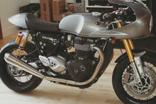 Load image into Gallery viewer, Luimoto vintage diamond black seat cover for Triumph Thruxton 2016-2020 — Euro Motards