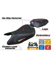 Load image into Gallery viewer, TPZ Italia Bezz ultragrip anti-slip seat cover for Aprilia RS 457 2023-2024 — Euro Motards — view 2