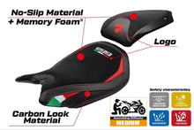 Load image into Gallery viewer, Ducati Panigale 1299 2015-2018 TPZ Italia Dervio Velvet Comfort Foam Seat Cover