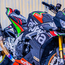 Load image into Gallery viewer, TPZ Italia anti-slip rider seat cover for Aprilia Tuono V4 2021-2023 — Euro Motards — view 4