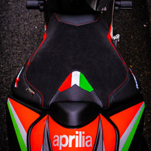 Load image into Gallery viewer, TPZ Italia anti-slip rider seat cover for Aprilia Tuono V4 2021-2023 — Euro Motards — view 2