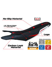 Load image into Gallery viewer, TPZ Italia Cairoli ultragrip seat cover for Ducati Hypermotard 698 Mono 2024 — Euro Motards — view 4