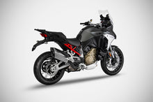 Load image into Gallery viewer, Zard slip-on silencer titanium carbon cap for Ducati Multistrada V4 S 2021-2022 — Euro Motards — view 3