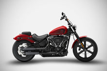 Load image into Gallery viewer, Zard dual AVIO black slip-ons for Harley-Davidson Street Bob 114 2017-2024 — Euro Motards