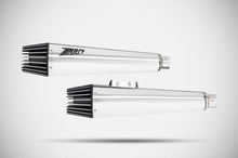 Load image into Gallery viewer, Zard dual AVIO polished slip-ons for Harley-Davidson Street Bob 114 2017-2024 — Euro Motards — view 2