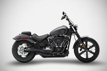 Load image into Gallery viewer, Zard full 2-in-1 black system for Harley-Davidson Street Bob 114 2017-2024 — Euro Motards
