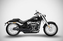 Load image into Gallery viewer, Zard full 2-in-1 inox black system for Harley-Davidson Fat Boy 114 2017-2024 — Euro Motards