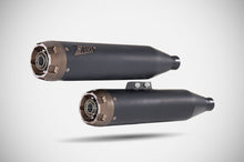 Load image into Gallery viewer, Zard dual black bronze silencers for Harley-Davidson Low Rider S 2017-2024 — Euro Motards — view 2