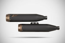 Load image into Gallery viewer, Zard dual black bronze silencers for Harley-Davidson Low Rider S 2017-2024 — Euro Motards — view 4