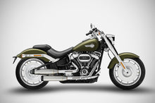 Load image into Gallery viewer, Zard dual overlap slip-on silencers for Harley-Davidson Fat Boy 114 2017-2024 — Euro Motards