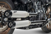 Load image into Gallery viewer, Zard dual overlap slip-on silencers for Harley-Davidson Fat Boy 114 2017-2024 — Euro Motards — view 2